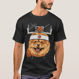 Camiseta Chow Chow Basketball Dog Lovers Basketball Player 