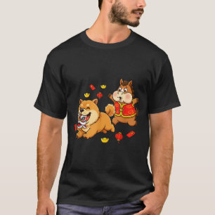 Camiseta Chow Chow de Cavalo Chinês Feliz Crianças Homens M