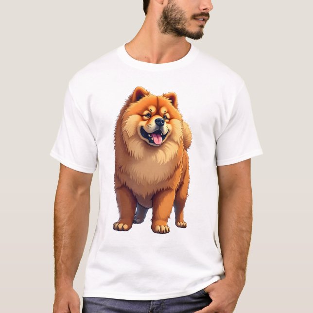Camiseta Chow Chow Dog Chinese Dog Breed for a Chow Chow Co (Frente)