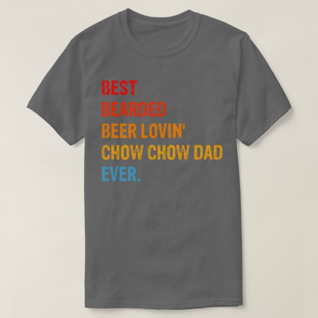Camiseta Chow Chow Dog Dad Funny Gift (Frente do Design)