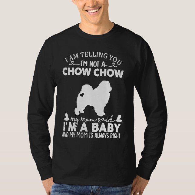 Camiseta Chow Chow Dog   For Women Mom Mama Baby Dog (Frente)