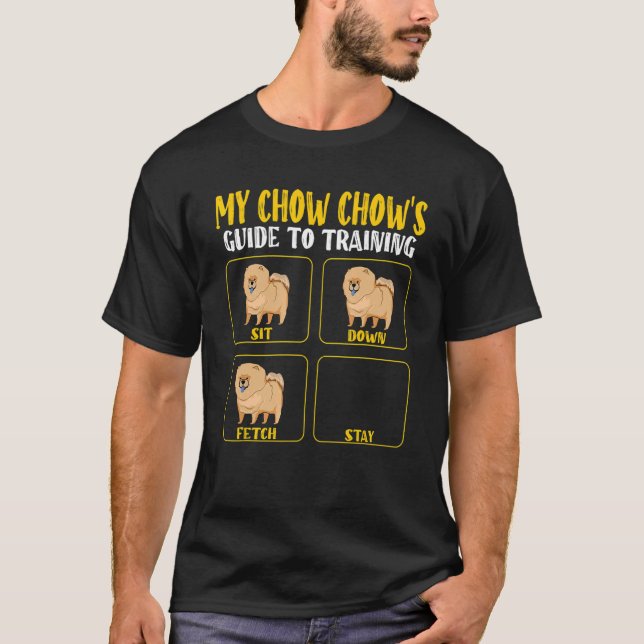 Camiseta chow chow dog mom dad training guide dogs (Frente)