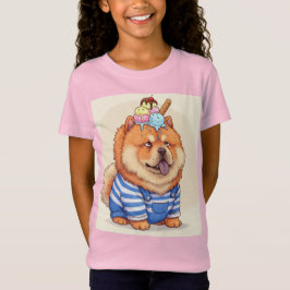 Camiseta Chow Chow e Sorvete, por Natasha Us