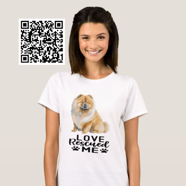 Camiseta Chow Chow Love Me Resgatou (Criador carregado)
