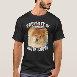 Camiseta Chow Chow Red Retro Propriedade De