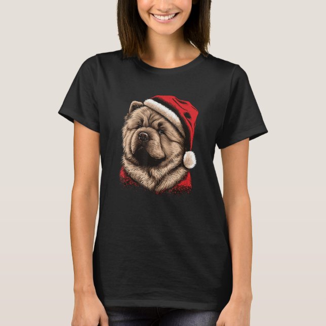Camiseta Chow Chow xmas (Frente)