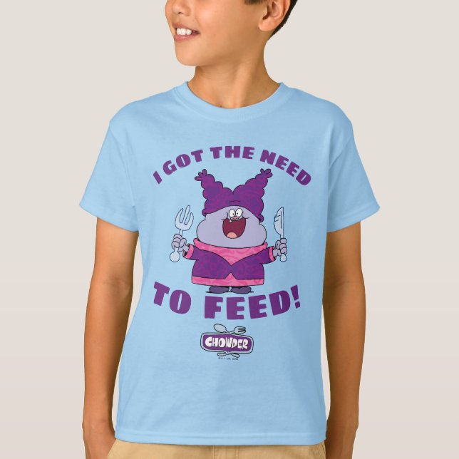 Camiseta Chowder com garfo e faca (Frente)