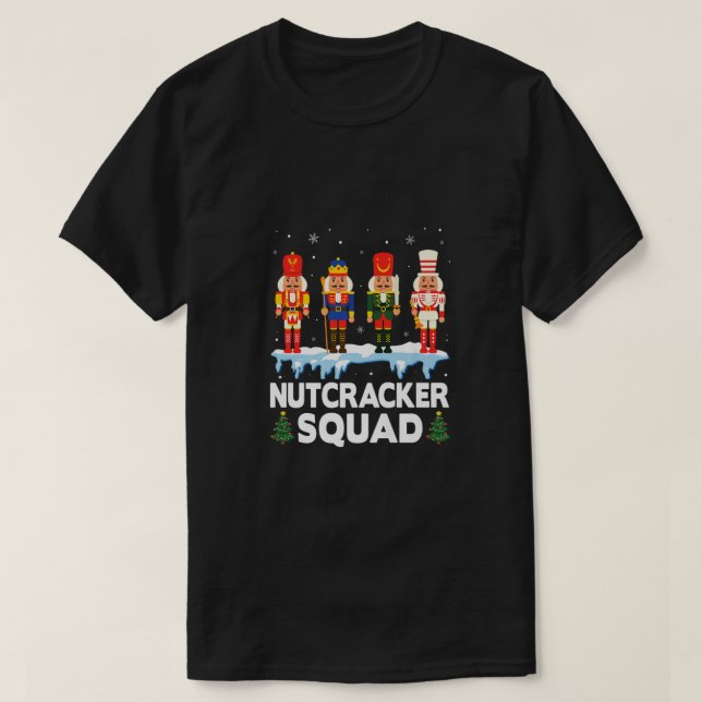Camiseta Chri da Família de Dança de Balé Quadrado Nutcrack (Frente do Design)