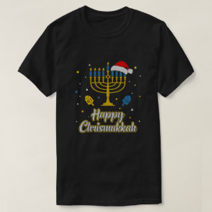 Camiseta Chri Feliz Natal Ugly Hanukkah