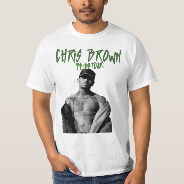 Camiseta Chris 1111 Tour 2024 T-shirt Brown 2024 (Frente)