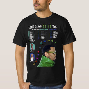 Camiseta Chris 1111 Tour 2024 T-shirt Brown 2024