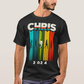 Camiseta Chris 2024 Chris Personalizado Primeiro Nome Para
