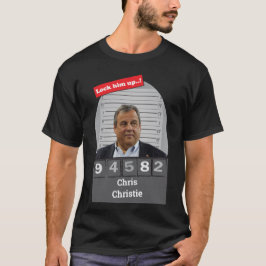 Camiseta Chris Christie Satirical Mugshot Feche-O