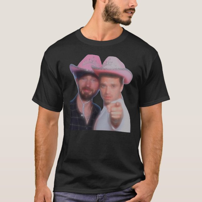 Camiseta Chris Evans &amp; Sebastian Stan Ative T-Shirt (Frente)