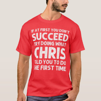Camiseta Chris Gift Name Personalized Birthday Funny Christ
