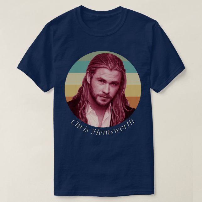 Camiseta Chris Hemsworth ator Hollywood (Frente do Design)