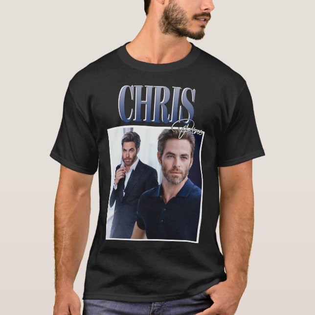 Camiseta Chris Pine Classic T-Shirt (Frente)