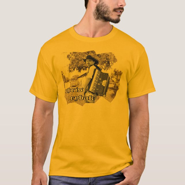 Camiseta Chris Rybak - logotipo de Kloesel - Sephia (Frente)