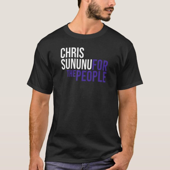 Camiseta Chris Sununu Para O Patriota Republicano Do Pessoa (Frente)