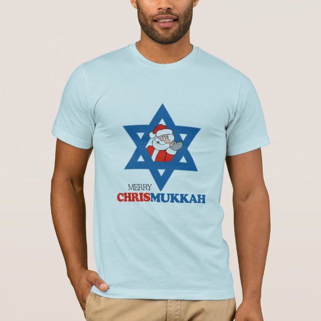 Camiseta Chrismukkah alegre - (Frente)
