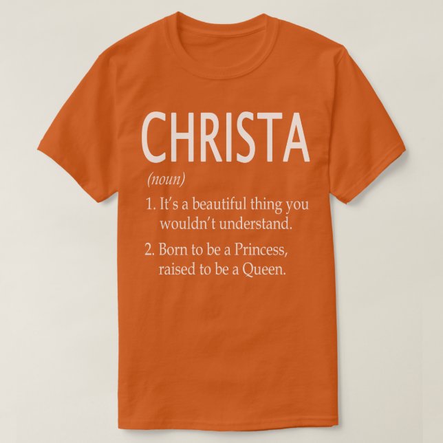 Camiseta Christa Name Gift 143 (Frente do Design)