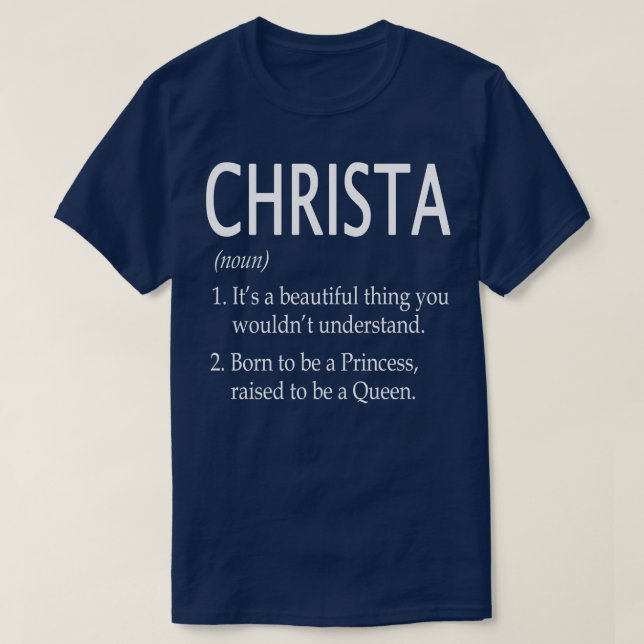 Camiseta Christa Name Gift 86 (Frente do Design)