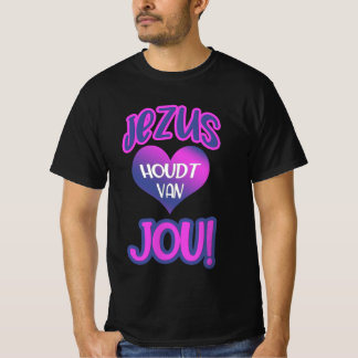 Camiseta Christelijk heren t-shirt - Jezus houdt van jou