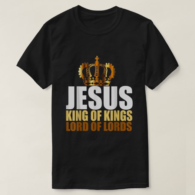 Camiseta Christerest Jesus King of Kings Lord of Lords Chri (Frente do Design)
