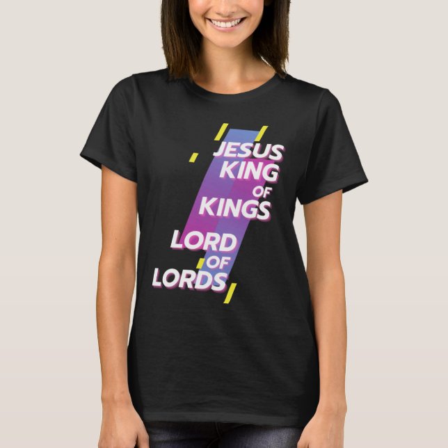 Camiseta Christerest Jesus King of Kings Lord of Lords Chri (Frente)