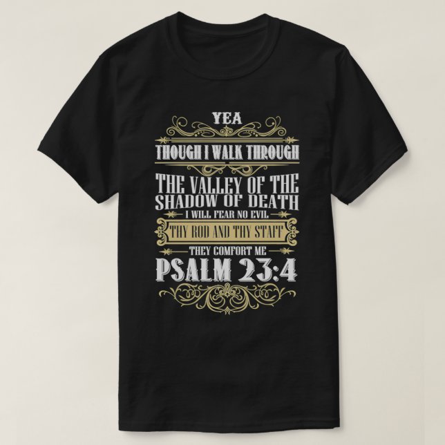 Camiseta Christerest Psalm 23 O Senhor É Meu Pastor Chris (Frente do Design)