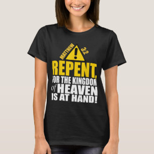 Camiseta Christerest Repent Matthew 32 Salvação Cristã