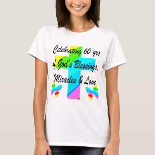 CAMISETA CHRISTIAN 60º ANIVERSÁRIO CRUZADO E DESIGN DE BORR