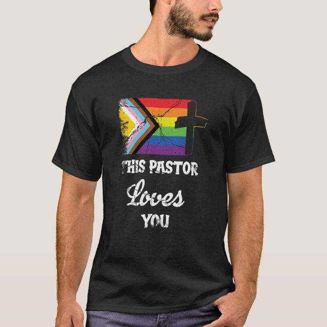 Camiseta Christian Ally Inclusive Orgulho Clérigo Neste Pas (Frente)