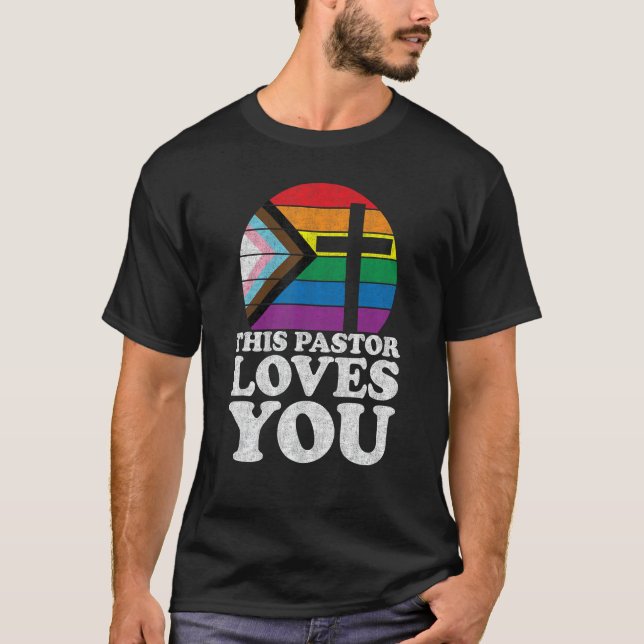 Camiseta Christian Ally Inclusive Orgulho Clérigo Neste Pas (Frente)