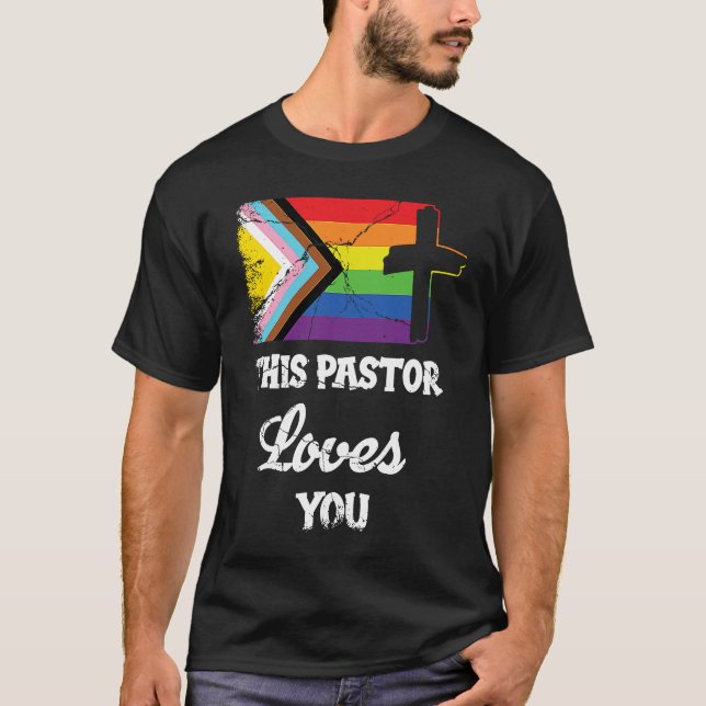 Camiseta Christian Ally Inclusive Pride Clergy This Pastor  (Frente)