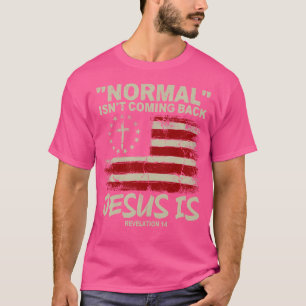 Camiseta Christian American Flag Normal Não Está Voltando J