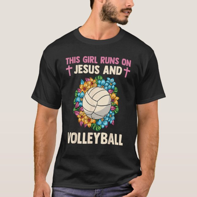 Camiseta Christian Athlete Esta Garota Funciona Com Jesus E (Frente)