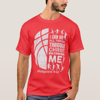 Camiseta Christian Basketball Christ Bible Verse Boyseen re