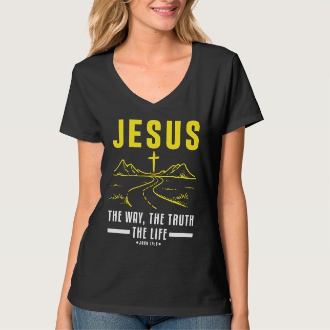 Camiseta Christian Bible Verse Faith Believer Follower  1 (Frente)