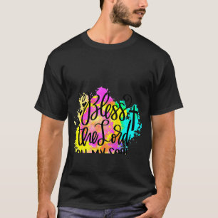Camiseta Christian Bless O Senhor Oh Minha Alma Watercolor