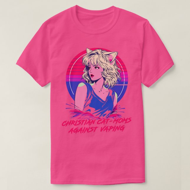 Camiseta Christian CatMoms Contra Vaping (Frente do Design)