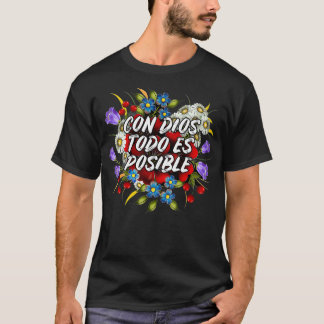 Camiseta Christian Con Dios Todo Es Possível
