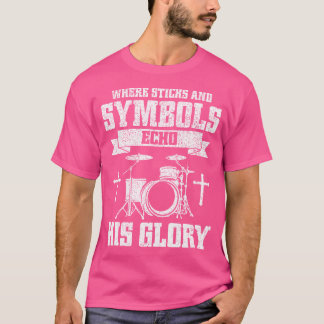 Camiseta Christian Drummer Jesus Drumming Drumming Percussã