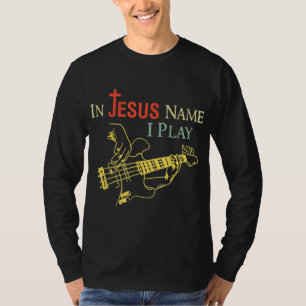 Camiseta Christian Em Nome De Jesus Eu Toco Violão