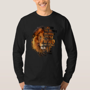 Camiseta Christian, Eu Posso Fazer Tudo Através De Leão Cri