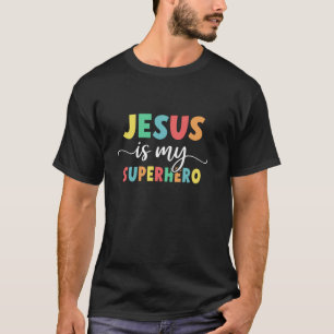 Camiseta Christian Faith Deus Jesus é meu super-herói