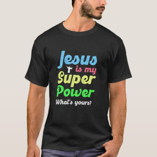 Camiseta Christian Faith Jesus é o meu super poder