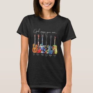 Camiseta Christian Faith Jesus Violão Deus Diz Que Você É