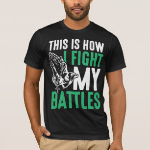 Camiseta Christian Faith luta contra meu Cristo de oraçõe