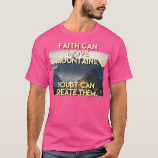 Camiseta Christian Faith Move Montanhas Gráficas Design Ba